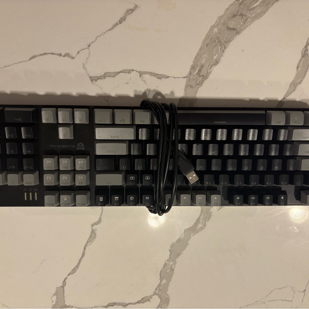 Black and Gray Mechanical Keyboard